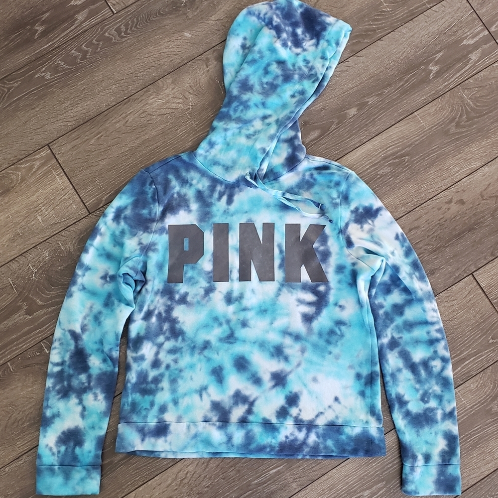 PINK! Hand tie dyed sweatshirt
